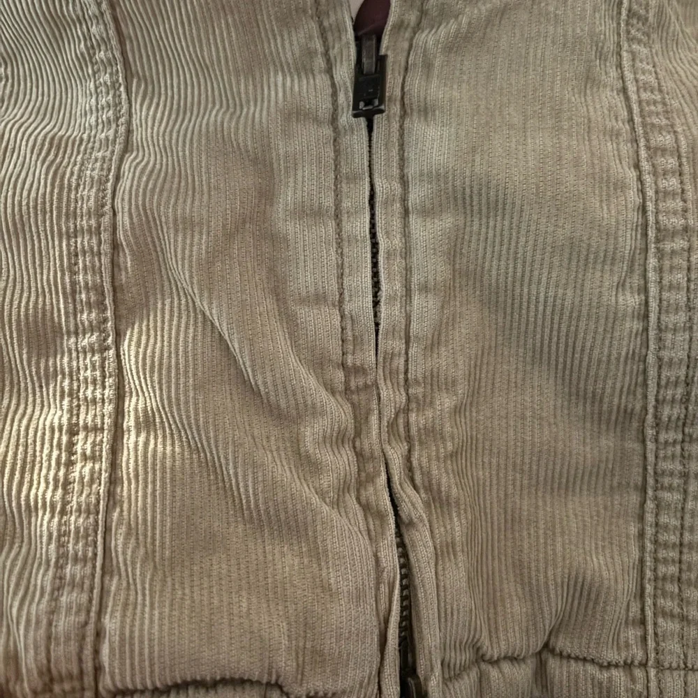 Abercrombie & Fitch Cream Sherpa Jacket Size Large A00319